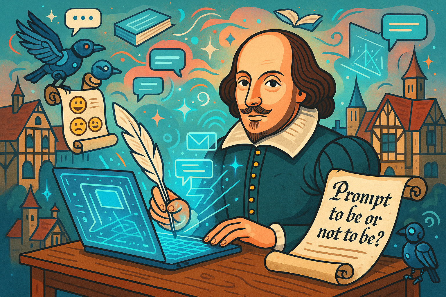 What If Shakespeare Had ChatGPT? Language Learning in Parallel Universes